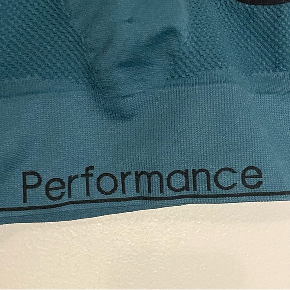 Calvin Kline S/P/CH performance quick dry sports Bra green with black trim - Picture 7 of 7